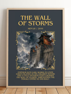 The Wall Of Storms Minimalist Book Poster by Ken Liu – image 2
