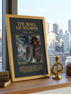 The Wall Of Storms Minimalist Book Poster by Ken Liu – image 3