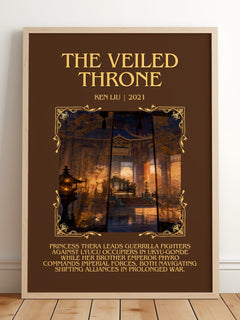 The Veiled Throne Minimalist Book Poster by Ken Liu – image 2