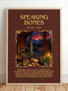 Speaking Bones Minimalist Book Poster by Ken Liu – image 2