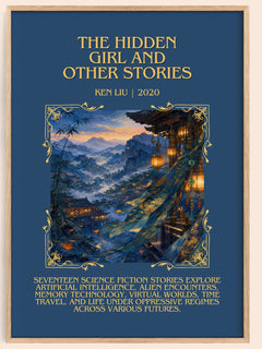The Hidden Girl And Other Stories Minimalist Book Poster by Ken Liu – image 1