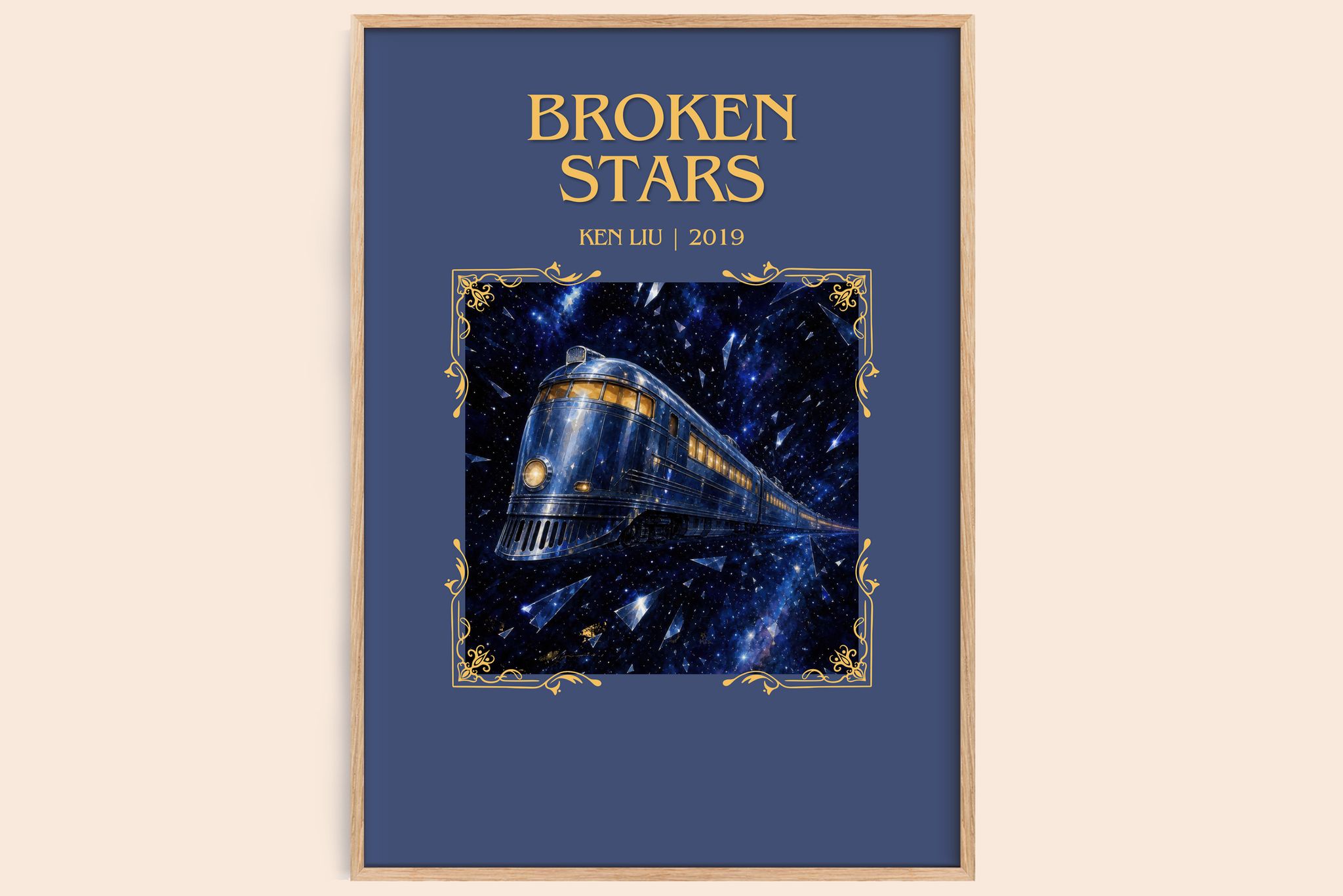 Broken Stars Minimalist Book Poster by Ken Liu