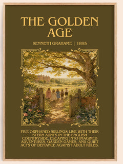 The Golden Age Minimalist Book Poster by Kenneth Grahame – image 1