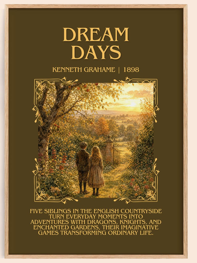 Dream Days Minimalist Book Poster by Kenneth Grahame