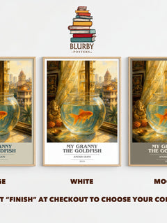 My Granny The Goldfish book cover print framed by window – literary home decor