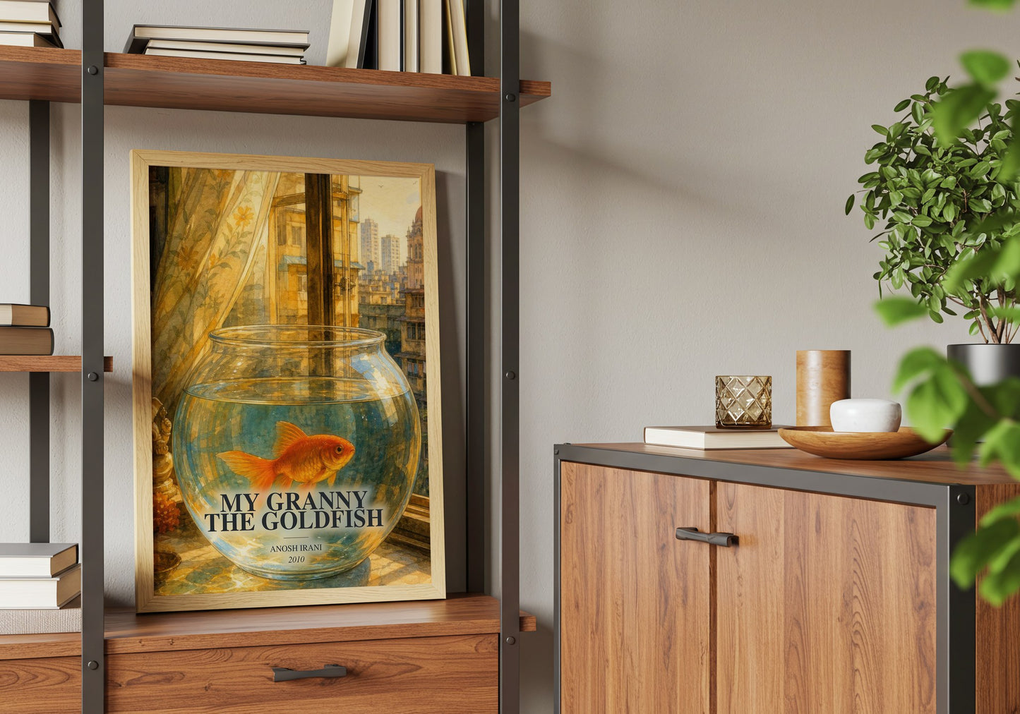My Granny The Goldfish book watercolour illustration paper finish options – matte satin gloss