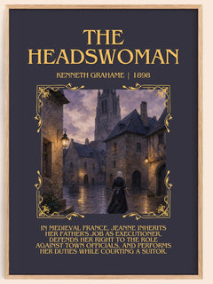 The Headswoman Minimalist Book Poster by Kenneth Grahame – image 1