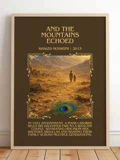 And The Mountains Echoed Minimalist Book Poster by Khaled Hosseini – image 2