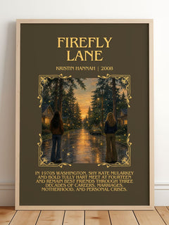 Firefly Lane Minimalist Book Poster by Kristin Hannah – image 2