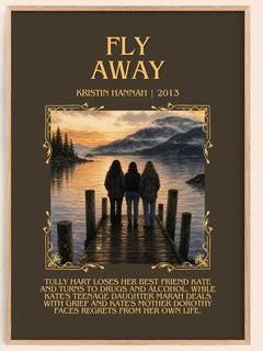 Fly Away Minimalist Book Poster by Kristin Hannah – image 1