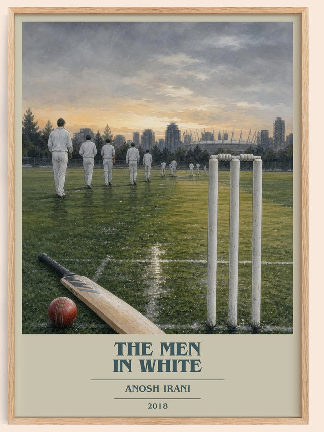 The Men In White Book Cover Poster by Anosh Irani