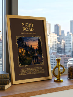 Night Road Minimalist Book Poster by Kristin Hannah – image 3