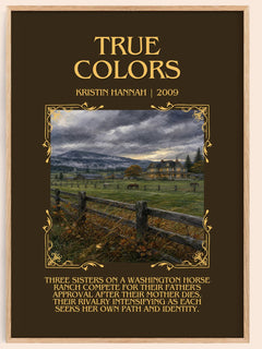 True Colors Minimalist Book Poster by Kristin Hannah – image 1