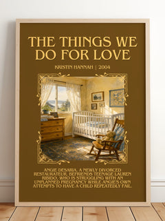 The Things We Do For Love Minimalist Book Poster by Kristin Hannah – image 2