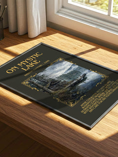 On Mystic Lake Minimalist Book Poster by Kristin Hannah – image 4