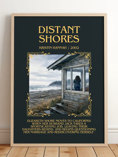Distant Shores Minimalist Book Poster by Kristin Hannah – image 2