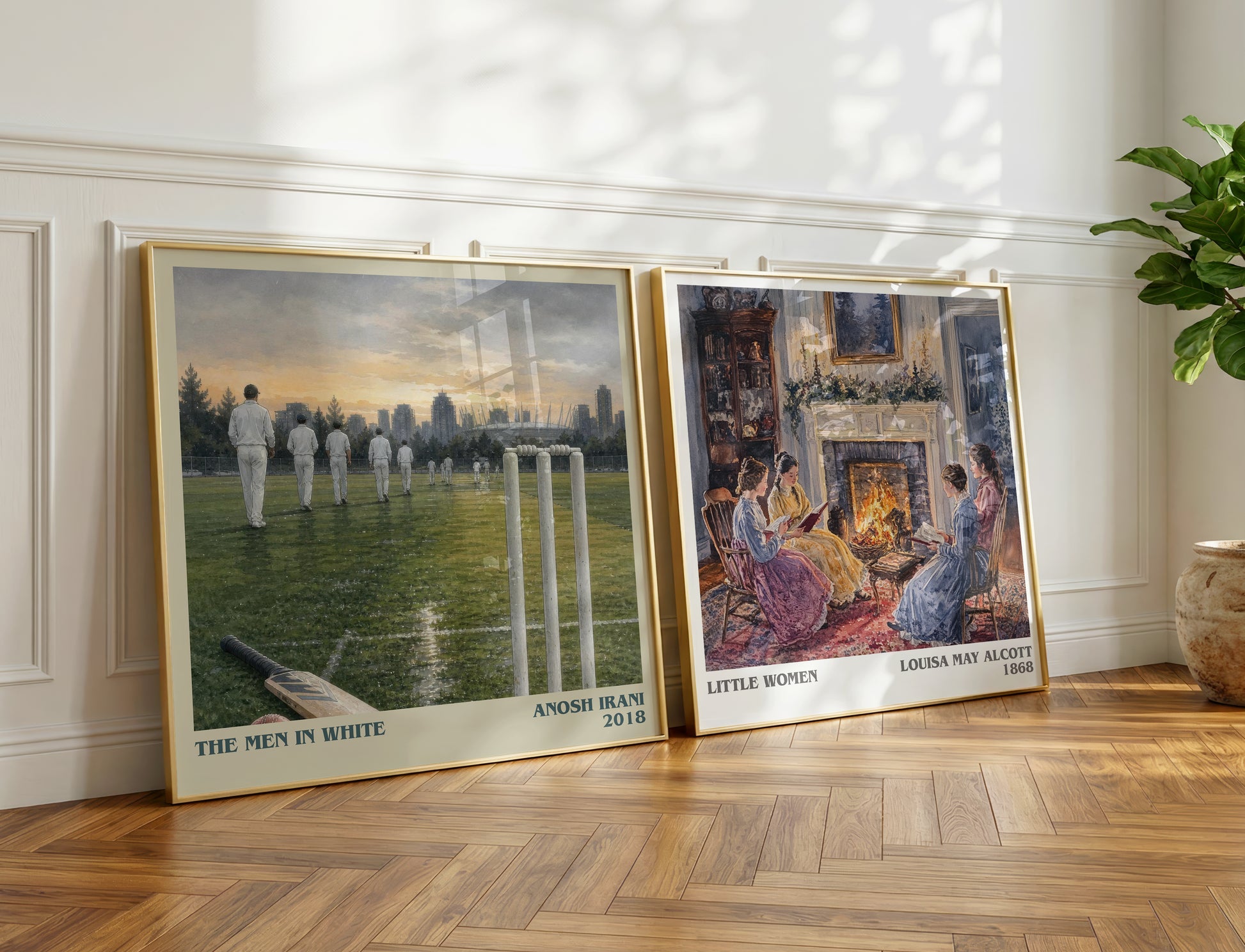 The Men In White literary print on bookshelf – Anosh Irani fan gift