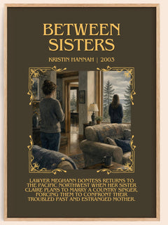 Between Sisters Minimalist Book Poster by Kristin Hannah – image 1