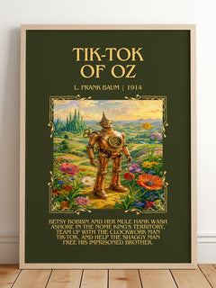 Tik-Tok Of Oz Minimalist Book Poster by L. Frank Baum – image 2