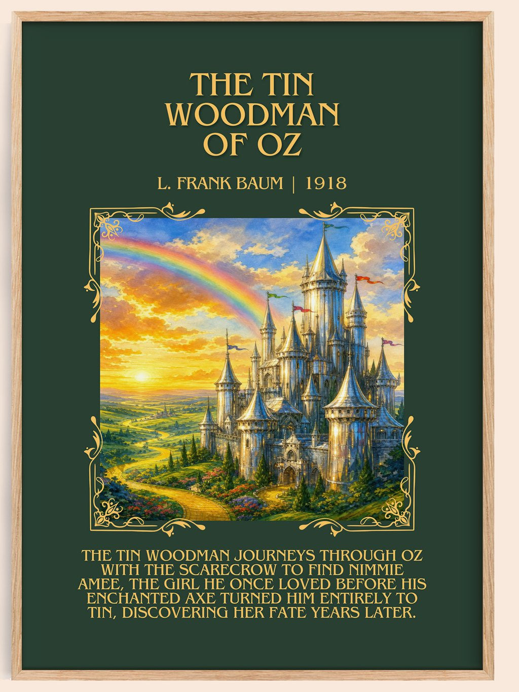 The Tin Woodman Of Oz Minimalist Book Poster by L. Frank Baum – book poster