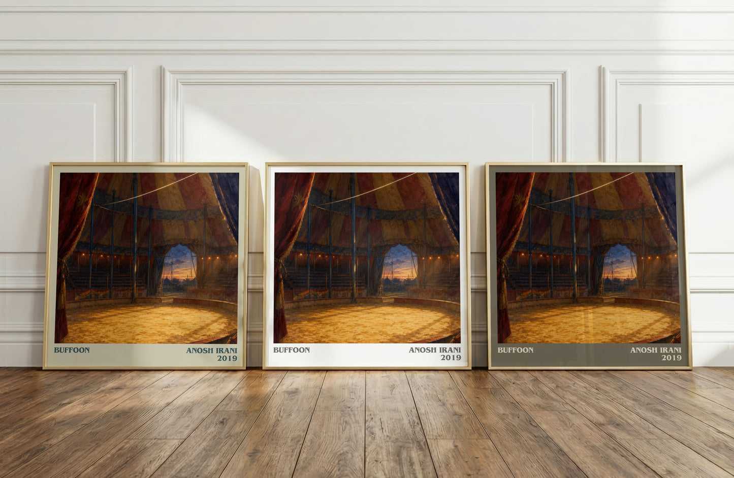 Buffoon literary art print colour and style options – Anosh Irani book art