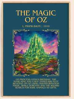 The Magic Of Oz Minimalist Book Poster by L. Frank Baum – image 1