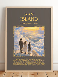 Sky Island Minimalist Book Poster by L. Frank Baum – image 2