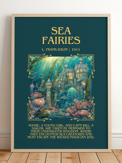 Sea Fairies Minimalist Book Poster by L. Frank Baum – image 2