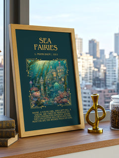 Sea Fairies Minimalist Book Poster by L. Frank Baum – image 3