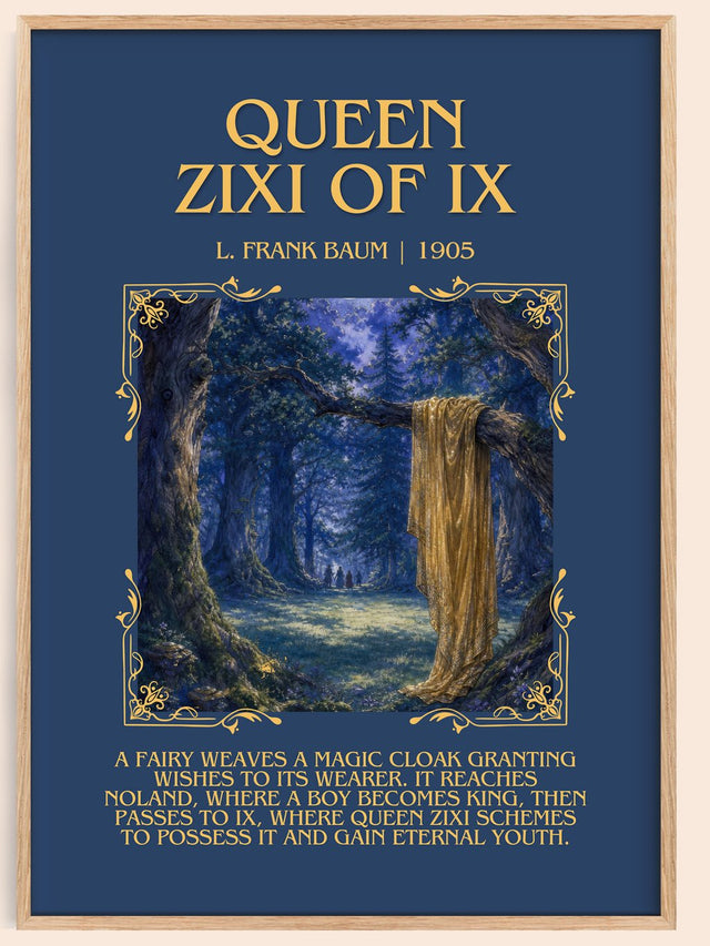 Queen Zixi Of Ix Minimalist Book Poster by L. Frank Baum
