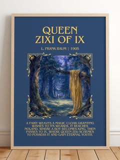 Queen Zixi Of Ix Minimalist Book Poster by L. Frank Baum – image 2
