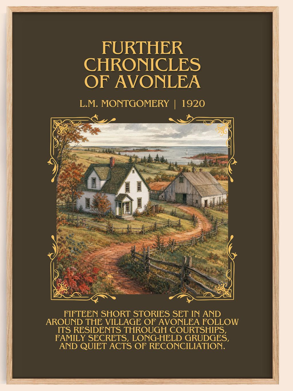 Further Chronicles Of Avonlea Minimalist Book Poster by L. Montgomery – book poster