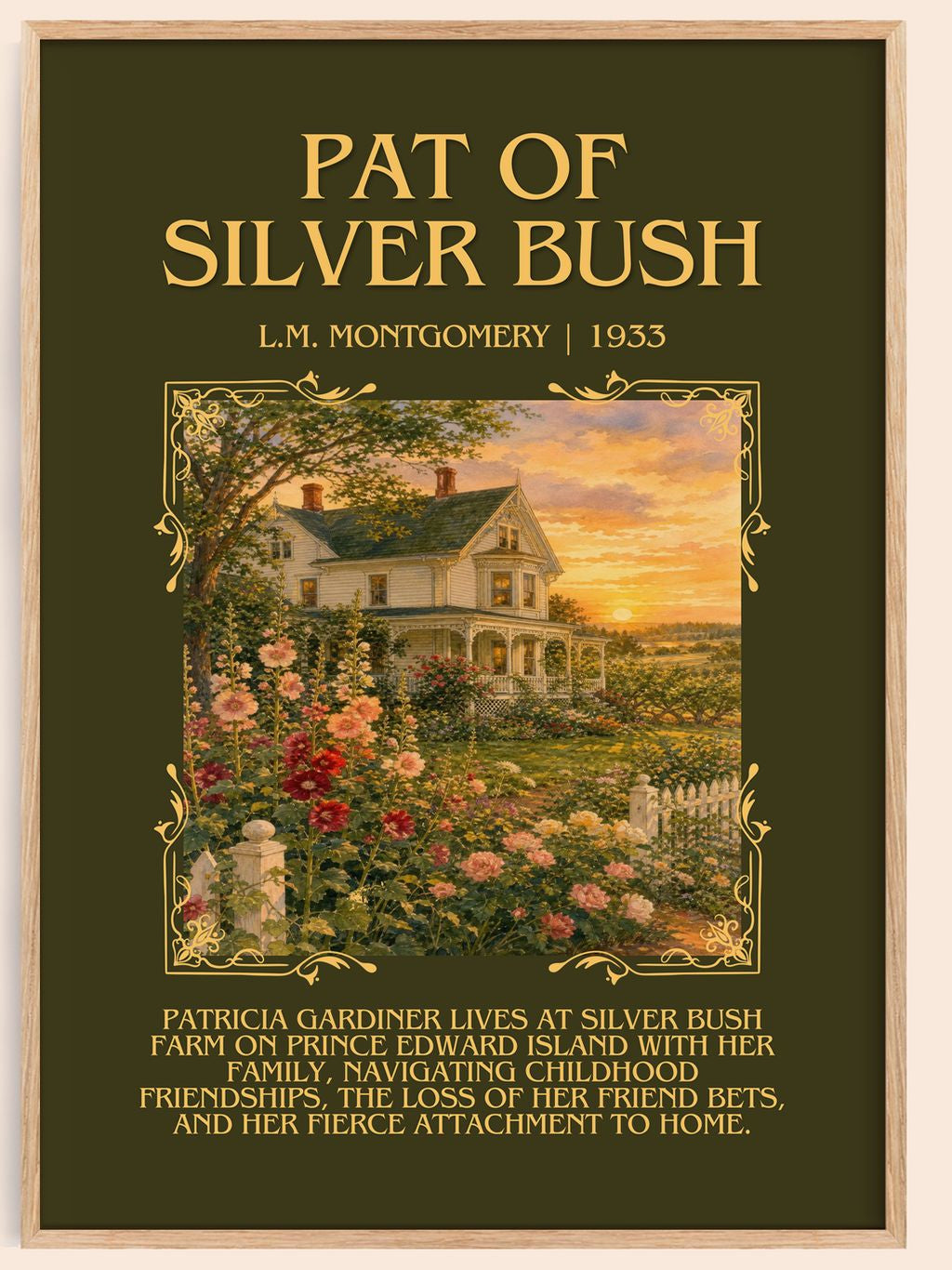Pat Of Silver Bush Minimalist Book Poster by L.M. Montgomery – book poster