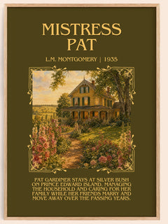 Mistress Pat Minimalist Book Poster by L.M. Montgomery – image 1