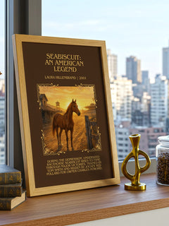 Seabiscuit: An American Legend Minimalist Book Poster – L. Hillenbrand – image 3