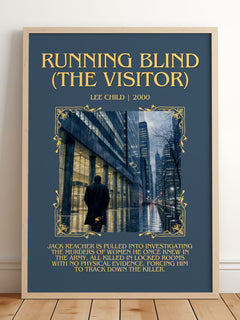 Running Blind (The Visitor) Minimalist Book Poster by Lee Child – image 2