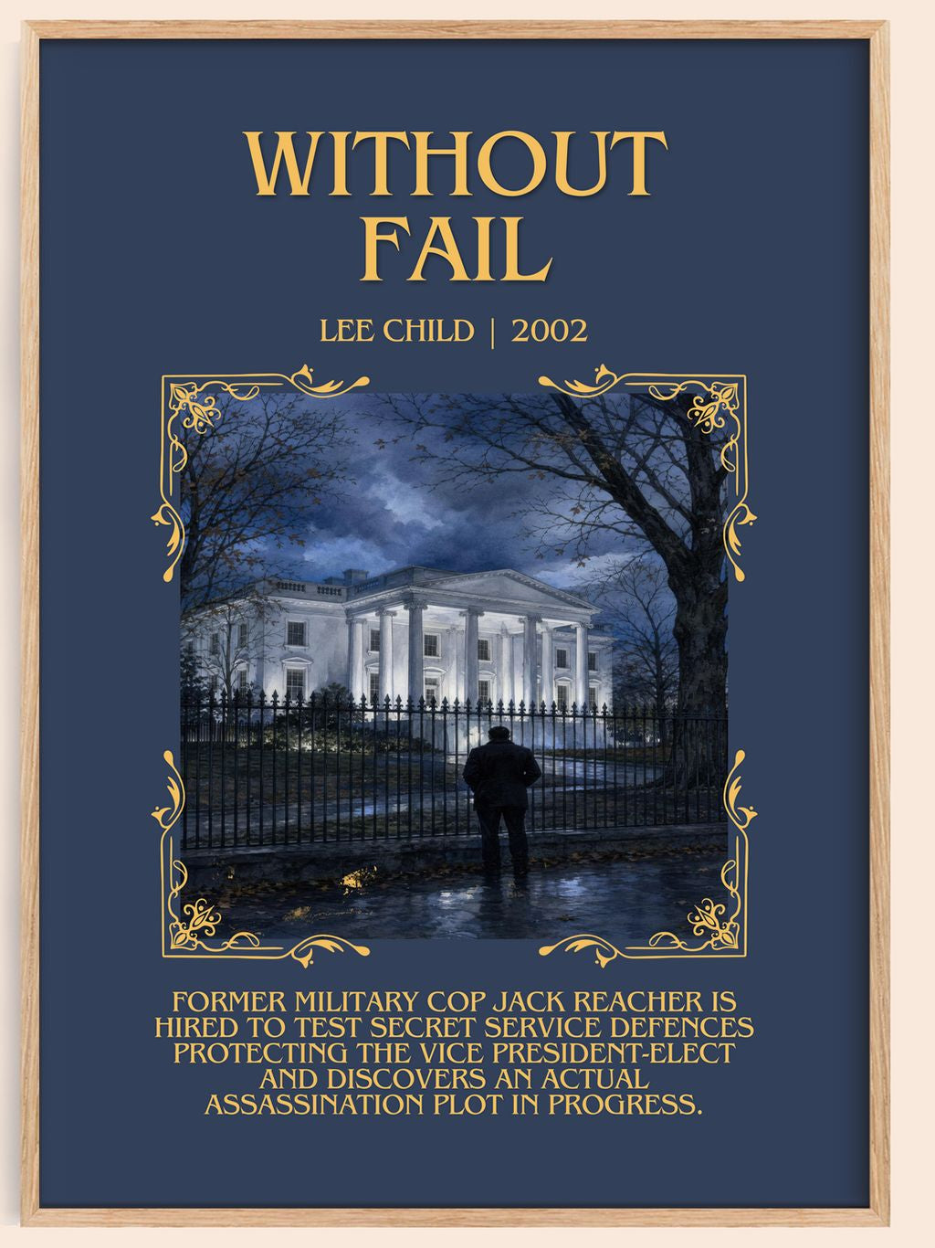 Without Fail Minimalist Book Poster by Lee Child – book poster