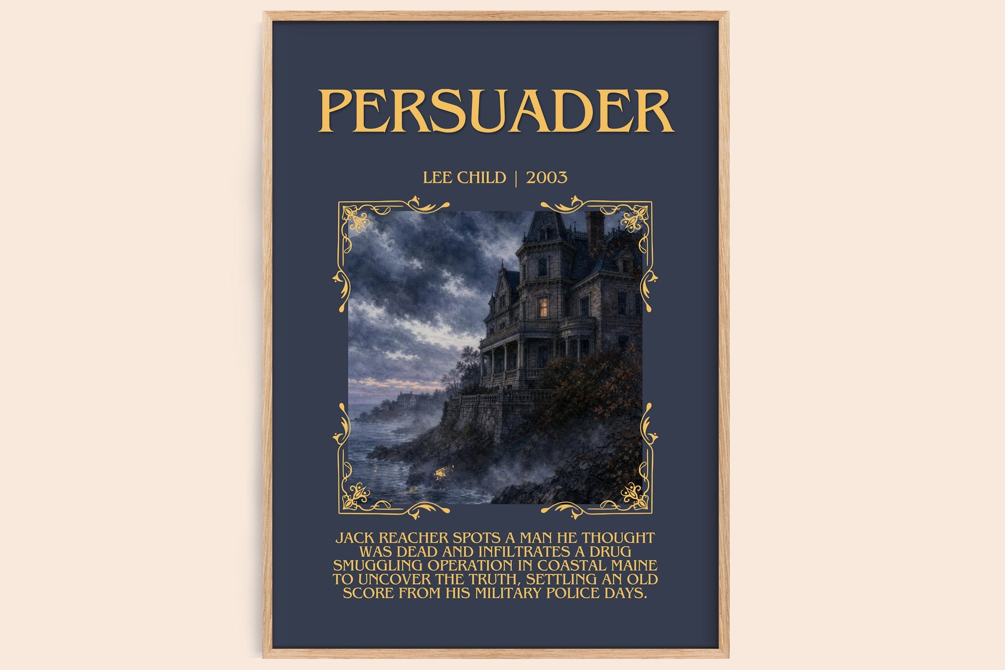 Persuader Minimalist Book Poster by Lee Child