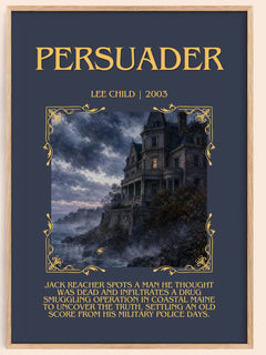 Persuader Minimalist Book Poster by Lee Child – image 1