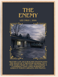 The Enemy Minimalist Book Poster by Lee Child – image 1