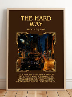 The Hard Way Minimalist Book Poster by Lee Child – image 2