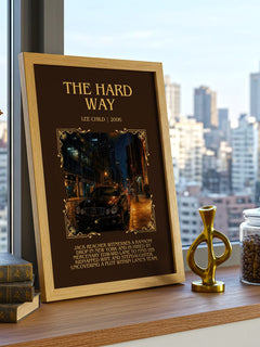 The Hard Way Minimalist Book Poster by Lee Child – image 3