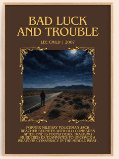 Bad Luck And Trouble Minimalist Book Poster by Lee Child – image 1