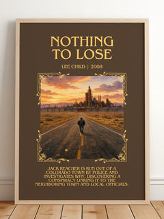Nothing To Lose Minimalist Book Poster by Lee Child – image 2