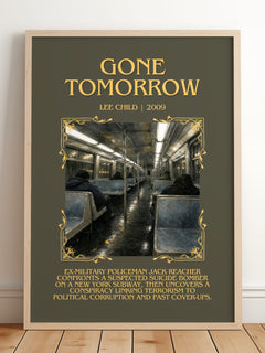Gone Tomorrow Minimalist Book Poster by Lee Child – image 2