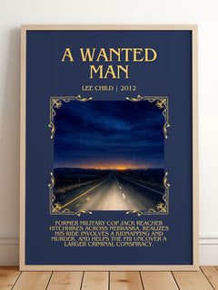 A Wanted Man Minimalist Book Poster by Lee Child – image 2