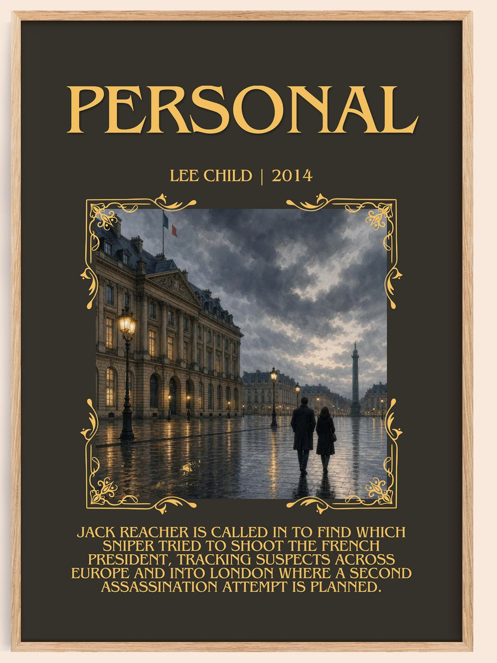 Personal Minimalist Book Poster by Lee Child – book poster