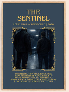 The Sentinel Minimalist Book Poster by Lee Child & Andrew Child – image 1