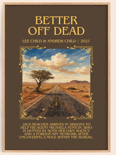 Better Off Dead Minimalist Book Poster by Lee Child & Andrew Child – image 1