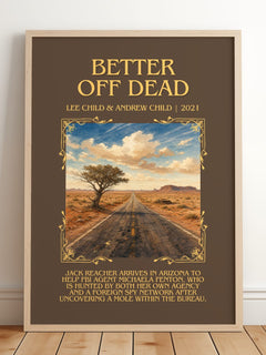Better Off Dead Minimalist Book Poster by Lee Child & Andrew Child – image 2
